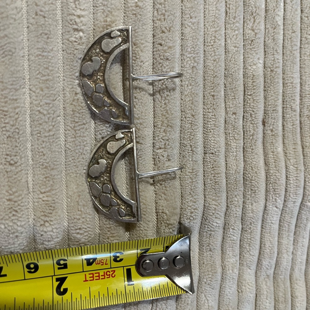 Rare, Solid Sterling Silver Earrings - image 3